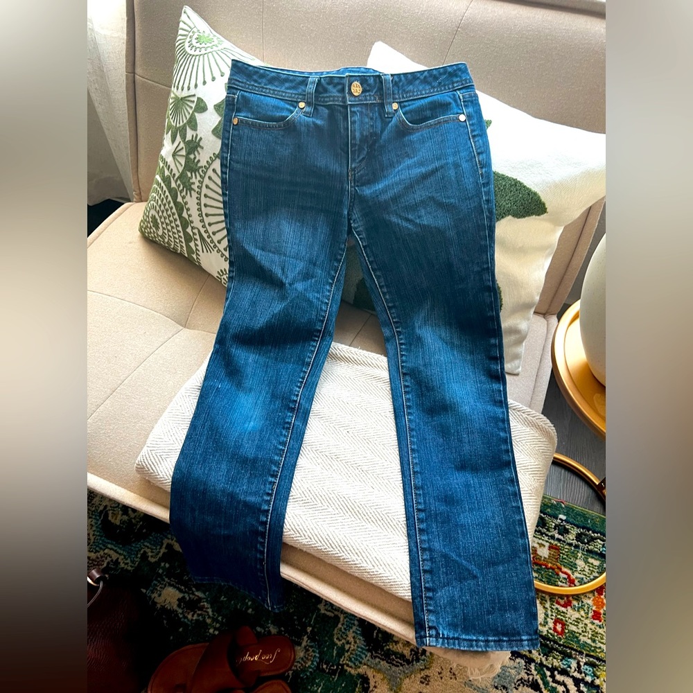 Tory Burch The Cropped Ankle Jean Size 26